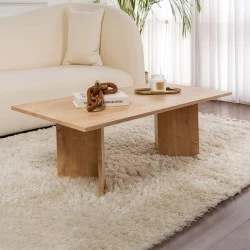 Sabin Megapap melamine coffee table in sapphire oak color 119x60x40cm. Sabin Megapap melamine coffee table in sapphire oak color 119x60x40cm.