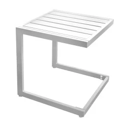 CORTE Side Table Metal White 35x35x41cm CORTE Side Table Metal White 35x35x41cm