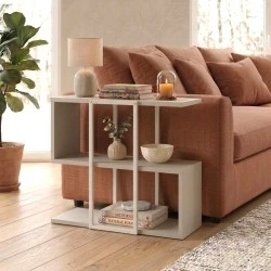 Homia Megapap melamine side table in sandstone color 56x25x56.5cm.