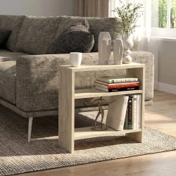 Silvanus Megapap melamine side table in travertine color 51x17,5x49cm. Silvanus Megapap melamine side table in travertine color 51x17,5x49cm.