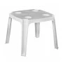 FREDDO Plastic Side Table White w/Cup holder+Umbrella hole