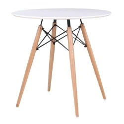 ART Wood Table D.80cm White