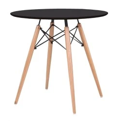 ART Wood Table D.80cm Black