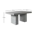 Concrete Τραπέζι 160X90Cm Cement Grey
