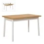 Jemmy Megapap melamine extendable table in natural - white color 120/153x75x77cm.