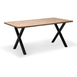 Jeremy Megapap Mdf/metallic table in acacia color 140x80x75cm. Jeremy Megapap Mdf/metallic table in acacia color 140x80x75cm.