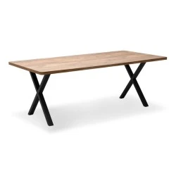 Jeremy Megapap Mdf/metallic table in acacia color 200x100x75cm. Jeremy Megapap Mdf/metallic table in acacia color 200x100x75cm.