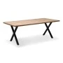 Jeremy Megapap Mdf/metallic table in acacia color 200x100x75cm.