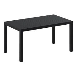 Τραπέζι κήπου πολυπροπυλενίου 140x80x75εκ. χρώμα μαύρο ARES SIESTA Τραπέζι κήπου πολυπροπυλενίου 140x80x75εκ. χρώμα μαύρο ARES SIESTA