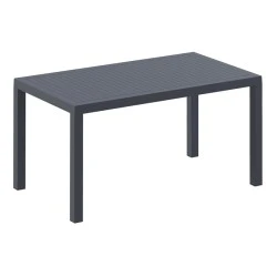 Τραπέζι κήπου πολυπροπυλενίου 140x80x75εκ. χρώμα σκούρο γκρί ARES SIESTA Τραπέζι κήπου πολυπροπυλενίου 140x80x75εκ. χρώμα σκούρο γκρί ARES SIESTA