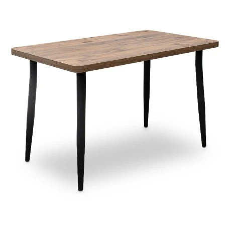 Τραπέζι Levico Megapap Mdf - μεταλλικό χρώμα ακακίας 120x70x75εκ.