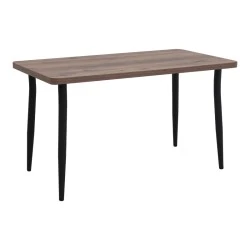 Levico Megapap Mdf/metallic table in smoked walnut color 130x75x75cm. Levico Megapap Mdf/metallic table in smoked walnut color 130x75x75cm.