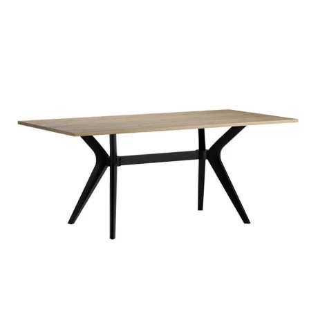 Luna Megapap melamine dining table in florida oak color 181x90x75cm.