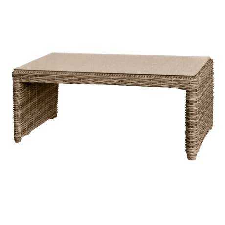 MONTANA Coffee Table 100x50 Grey/Brown Wicker