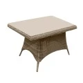 MONTANA Table 90x90cm Grey/Brown Wicker