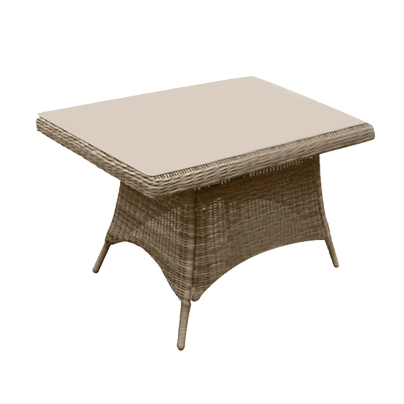 MONTANA Table 90x90cm Grey/Brown Wicker