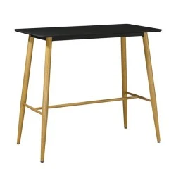 LAVIDA Bar Table 120x60 Metal Natural, Black LAVIDA Bar Table 120x60 Metal Natural, Black