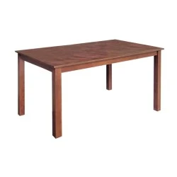 Naturale Mdf table in walnut color 120x80x74cm.