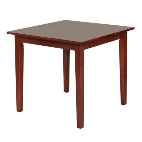 Τραπέζι Naturale ξύλο - Mdf χρώμα καρυδί 80x80x74εκ.