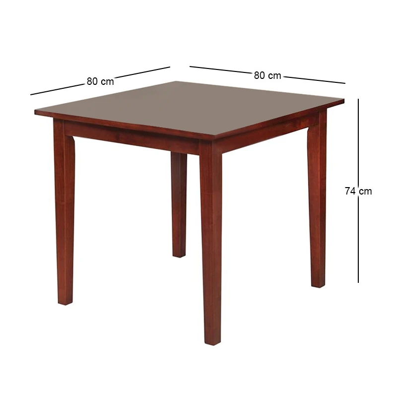 NATURALE Table 80x80cm Mdf Walnut