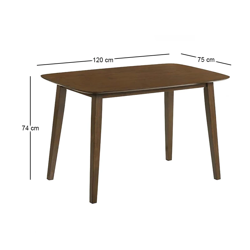 OPTIMAL Table 120x75 Green Walnut