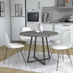 Rubes Megapap metallic - melamine table in anthracite color 100x100x78cm. Rubes Megapap metallic - melamine table in anthracite color 100x100x78cm.