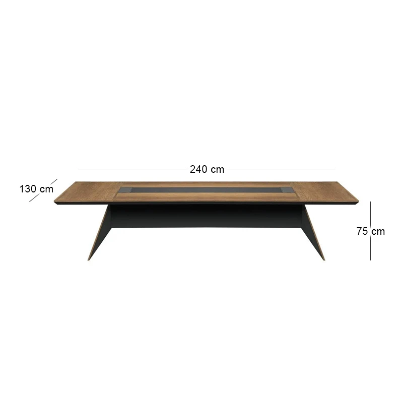 PROLINE Conference Table 240x130cm Wild Oak/Black