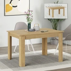 Tolmen Megapap melamine extendable dining table in sapphire oak 120/170x80x75cm. Tolmen Megapap melamine extendable dining table in sapphire oak 120/170x80x75cm.