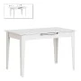 Trendline Megapap melamine extendable table in white color 120/150x70x75cm.