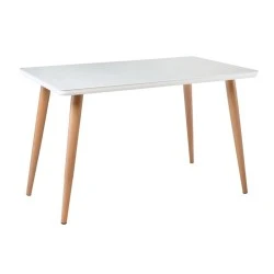 UNION Table 130x80cm Natural Paint/Glass White UNION Table 130x80cm Natural Paint/Glass White