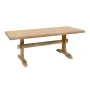 Western table by acacia wood in natural color 200x100x77cm.