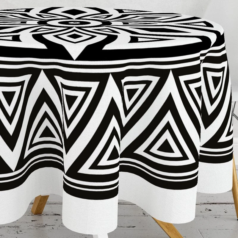 Tablecloth multicolor Ø160cm.