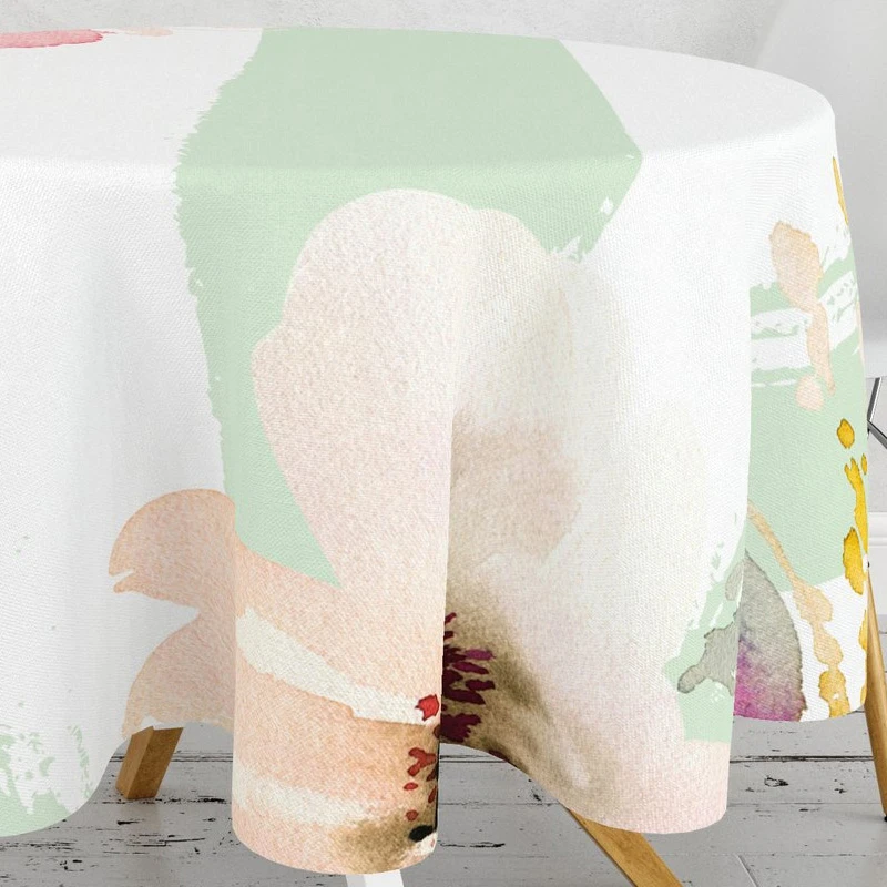 Tablecloth multicolor Ø160cm.