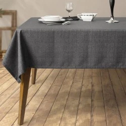 Tablecloth easy clean in anthracite color 150x220cm. Tablecloth easy clean in anthracite color 150x220cm.