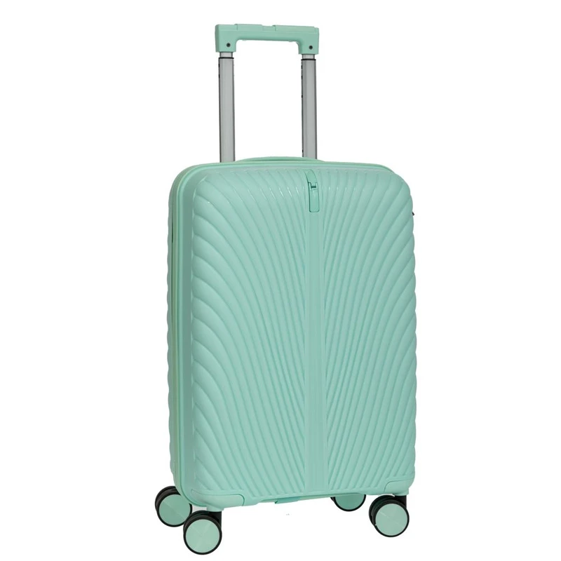 LIGHT GREEN SUITCASE WITH WHEELS 50CM
