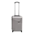 ABS travel suitcase with 4 wheels,grey color (S) 35x20x53cm.