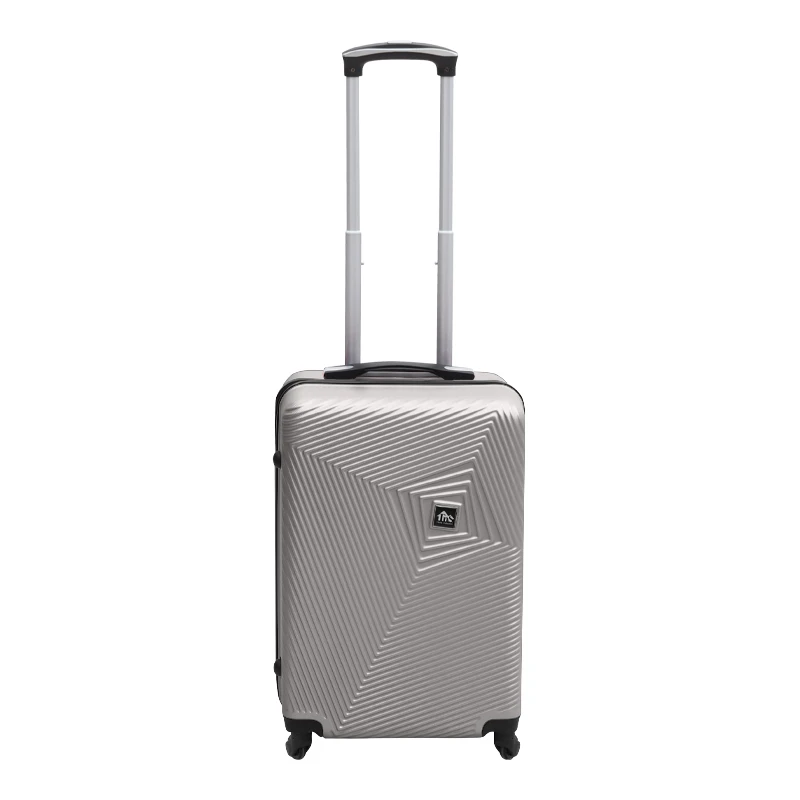 ABS travel suitcase with 4 wheels,grey color (S) 35x20x53cm.