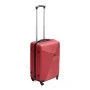 ABS travel suitcase with 4 wheels, red color (S) 35x20x53cm.