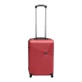 ABS travel suitcase with 4 wheels, red color (S) 35x20x53cm.