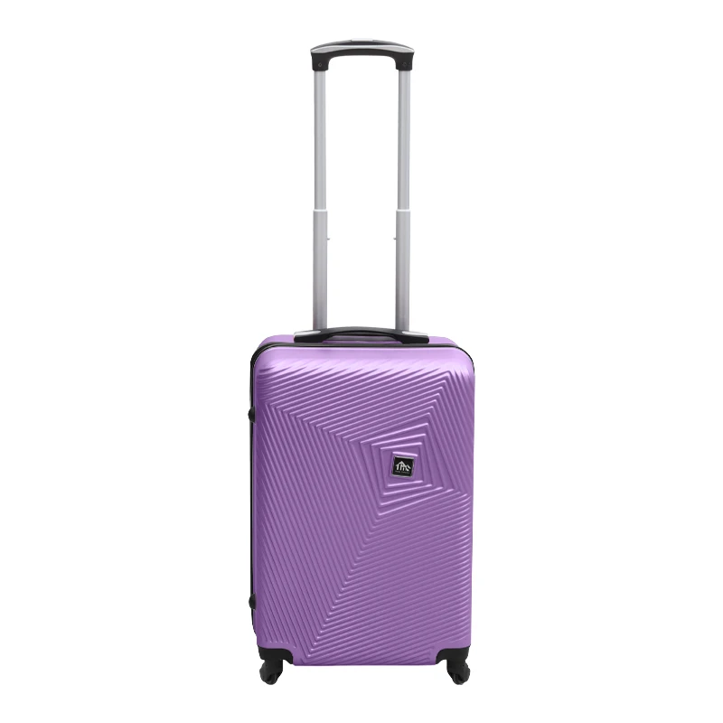 ABS travel suitcase with 4 wheels, purple color (S) 35x20x53cm.