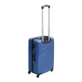 ABS travel suitcase with 4 wheels, blue color (S) 35x20x53cm.