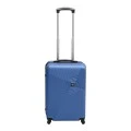 ABS travel suitcase with 4 wheels, blue color (S) 35x20x53cm.