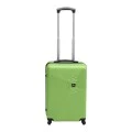 ABS travel suitcase with 4 wheels, green color (S) 35x20x53cm.