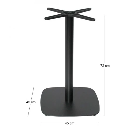 PRATO-C 45x45cm Steel Base H72cm