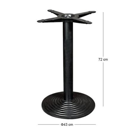 EKO Round Cast Iron Base D.43cm H72cm