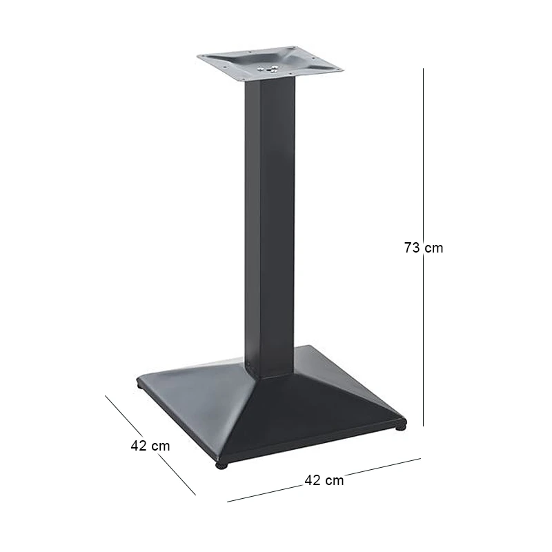 IBIS Βάση Τραπεζιού Μέταλλο Βαφή Μαύρο (6,40 Kg) 42x42cm H.73cm