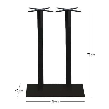 PRATO BAR 70x40cm Steel Base H108cm