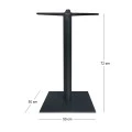 PRATO 50x50cm Steel Base H72cm