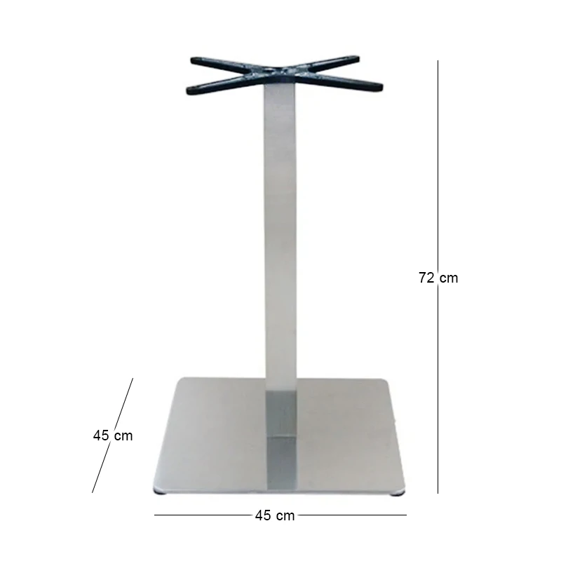 PRESTON 45x45cm Base #304 Inox H72cm