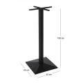 PYRAMID Cast Iron Bar Base 45x45/H108cm
